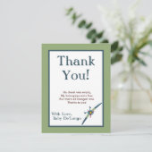 Vintages Flugzeug Flug Dankeschön Karte (Stehend Vorderseite)