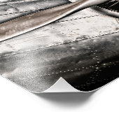 Vintages Flugzeug Fotodruck (Ecke)