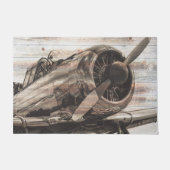 Vintages Flugzeug Fußmatte (Vorderseite)