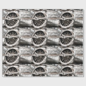 Vintages Flugzeug Geschenkpapier (Flach)