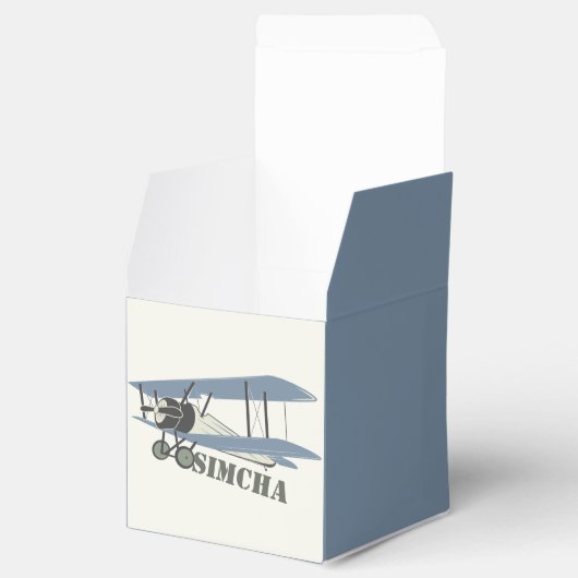 Vintages Flugzeug Geschenkschachtel (Geöffnet)