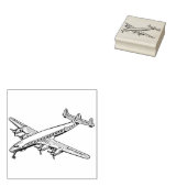 Vintages Flugzeug Gummistempel (Stempel)