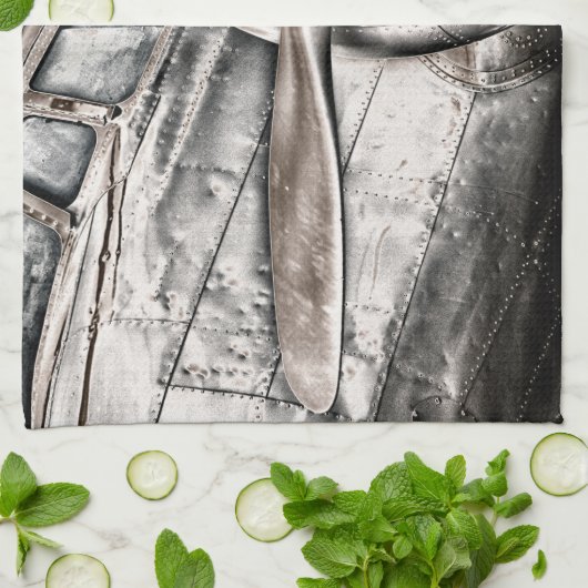 Vintages Flugzeug Handtuch (Gefaltet)