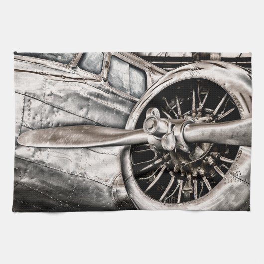 Vintages Flugzeug Handtuch (Horizontal)