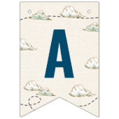 Vintages Flugzeug Happy Birthday Bunting Fahnen Wimpelkette (Dritte Fahne)