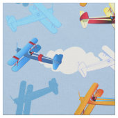 Vintages Flugzeug Luftwaffenflugzeug-Flugreise Stoff (Nahaufnahme)