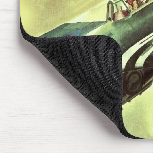 Vintages Flugzeug Mousepad (Ecke)