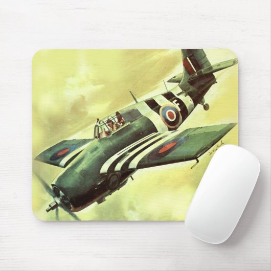 Vintages Flugzeug Mousepad (Mit Mouse)