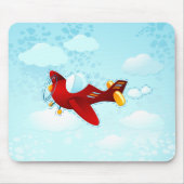 Vintages Flugzeug Mousepad (Vorne)