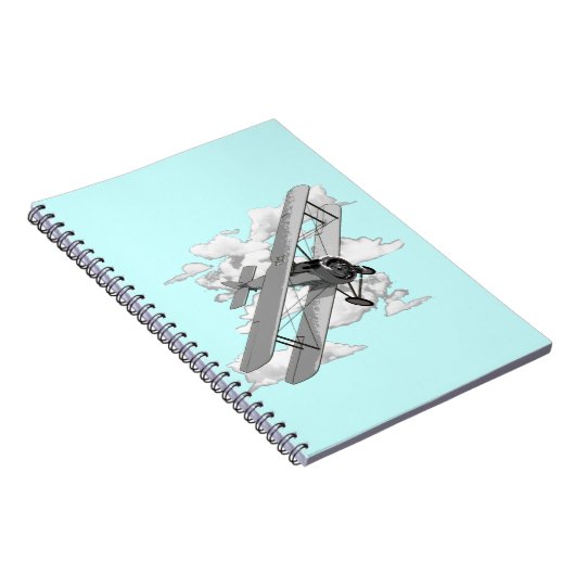 Vintages Flugzeug Notizblock (Rechte Seite)