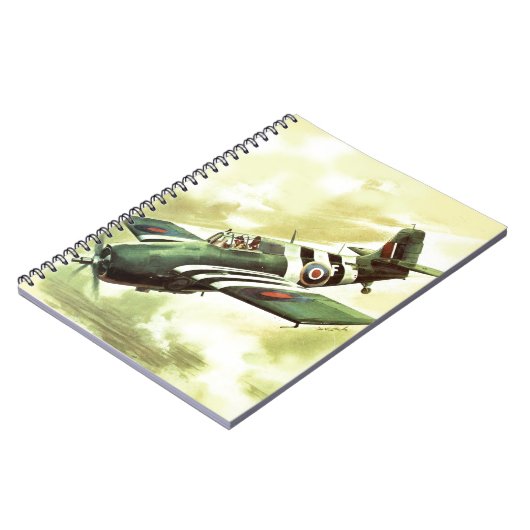 Vintages Flugzeug Notizblock (Linke Seite)