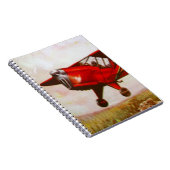 Vintages Flugzeug-Notizbuch Notizblock (Rechte Seite)