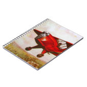 Vintages Flugzeug-Notizbuch Notizblock (Linke Seite)
