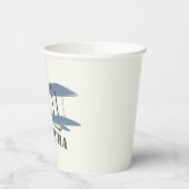 Vintages Flugzeug Pappbecher (Links)