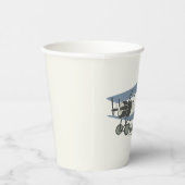 Vintages Flugzeug Pappbecher (Rechts)