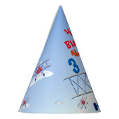 Vintages Flugzeug Party Partyhütchen (Links)