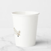 Vintages Flugzeug Personalisiert Boys Geburtstag Pappbecher (Links)