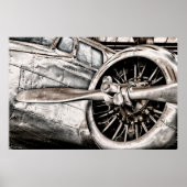Vintages Flugzeug Poster (Vorne)