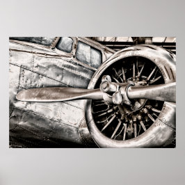 Vintages Flugzeug Poster