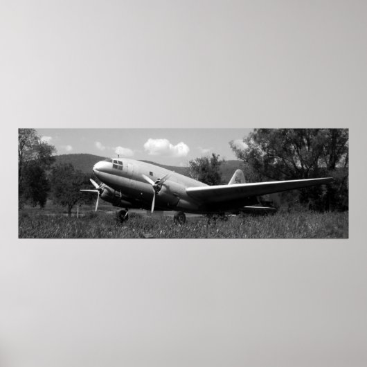 Vintages Flugzeug Poster (Vorne)