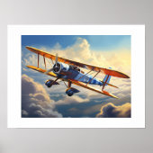 Vintages Flugzeug Poster (Vorne)