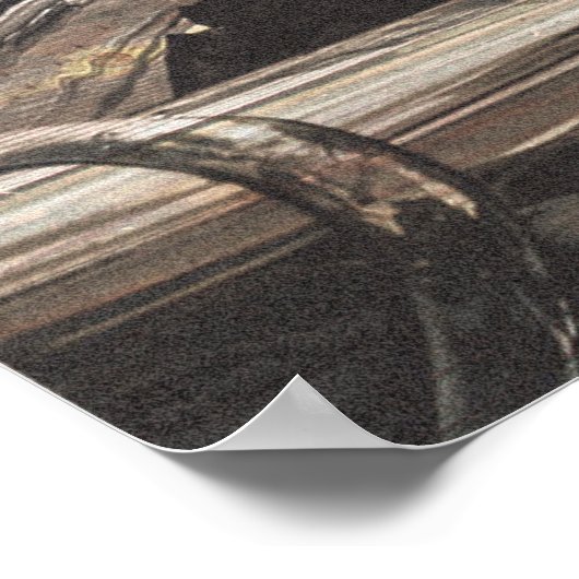 Vintages Flugzeug Poster (Ecke)