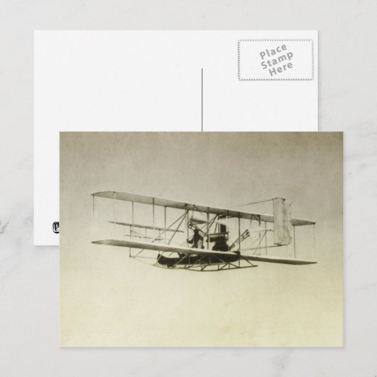 Vintages Flugzeug Postkarte (Vorne/Hinten)