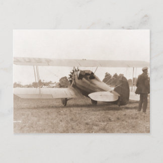 Vintages Flugzeug Postkarte
