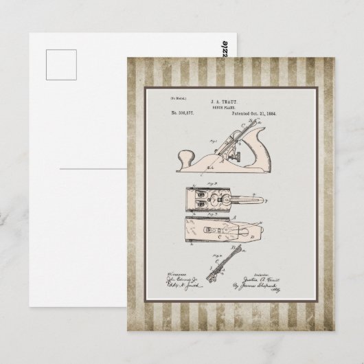 Vintages Flugzeug Postkarte (Vorne/Hinten)