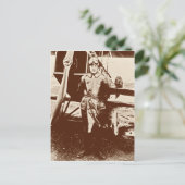 Vintages Flugzeug Postkarte (Stehend Vorderseite)