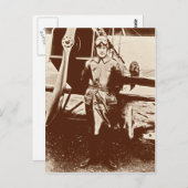 Vintages Flugzeug Postkarte (Vorne/Hinten)