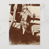 Vintages Flugzeug Postkarte (Vorderseite)