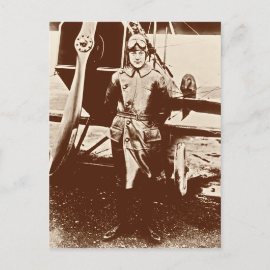 Vintages Flugzeug Postkarte (Vorderseite)