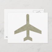 Vintages Flugzeug Postkarte (Vorne/Hinten)