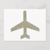 Vintages Flugzeug Postkarte (Vorderseite)