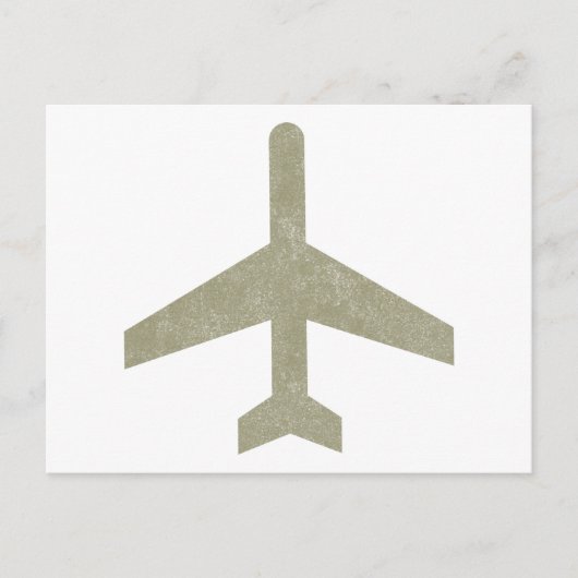 Vintages Flugzeug Postkarte (Vorderseite)