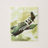 Vintages Flugzeug Puzzle (Vertikal)
