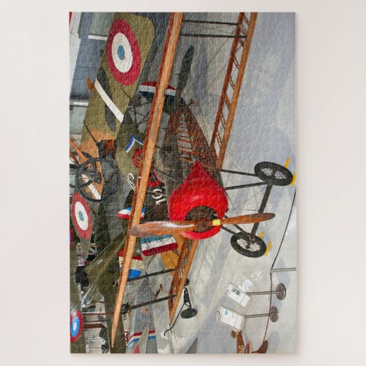 Vintages Flugzeug Puzzle (Vertikal)