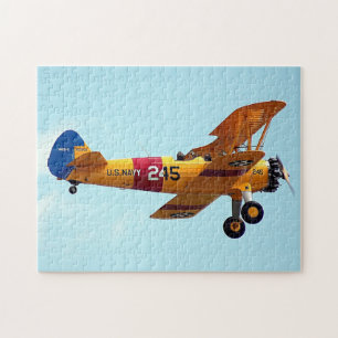 Vintages Flugzeug Puzzle