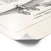 Vintages Flugzeug Retro Alte Biplane Antikes Flugz Fotodruck (Ecke)