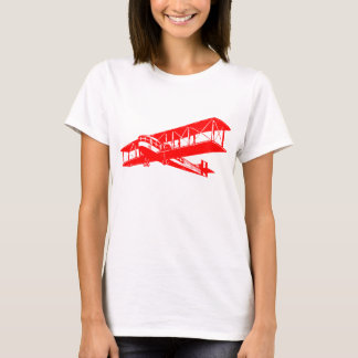 Vintages Flugzeug - Rot T-Shirt