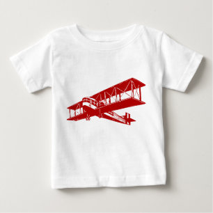 Vintages Flugzeug - Ruby Red Baby T-shirt