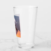 Vintages Flugzeug Schöner Himmel Glas (Links)