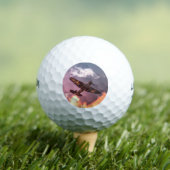 Vintages Flugzeug Schöner Himmel Golfball (Insitu T-Shirt)