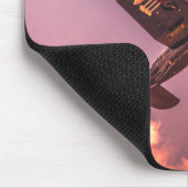 Vintages Flugzeug Schöner Himmel Mousepad (Ecke)