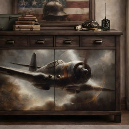 Vintages Flugzeug Seidenpapier