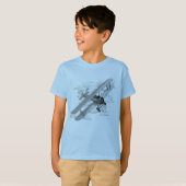 Vintages Flugzeug T-Shirt (Vorne ganz)