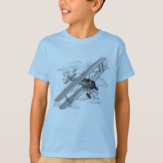Vintages Flugzeug T-Shirt (Vorderseite)