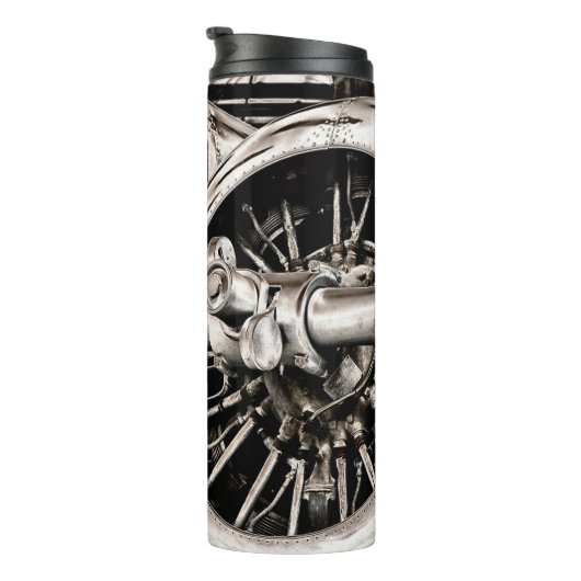 Vintages Flugzeug Thermosbecher (Nach rechts gedreht)