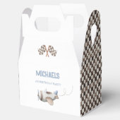 Vintages Flugzeug Top One Birthday Gefälligkeitsbo Geschenkschachtel (Geöffnet)